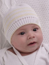 Хлопковая шапочка для новорожденных с завязками фото 5 &mdash; MamaEmma.ru