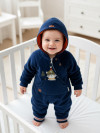 Детский велюровый комбинезон с капюшоном Caramell фото 6 &mdash; МамаЭмма