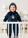 Детский велюровый комбинезон с капюшоном Caramell фото 2 &mdash; МамаЭмма