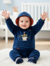 Детский велюровый комбинезон с капюшоном Caramell фото 4 &mdash; МамаЭмма
