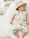 Комплект песочников с цветочным принтом  фото 2 &mdash; MamaEmma.ru