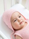 Хлопковый вязаный чепчик Little Me розовый фото 1 &mdash; MamaEmma.ru
