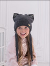 Осенняя шапка с ушками Миалт КАСЯ-KIDS фуксия фото 2 &mdash; МамаЭмма