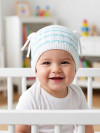 Ажурная шапка летняя для новорожденных 100% хлопок фото 10 &mdash; MamaEmma.ru