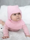 Капор шерстяной розовый фото 3 &mdash; МамаЭмма