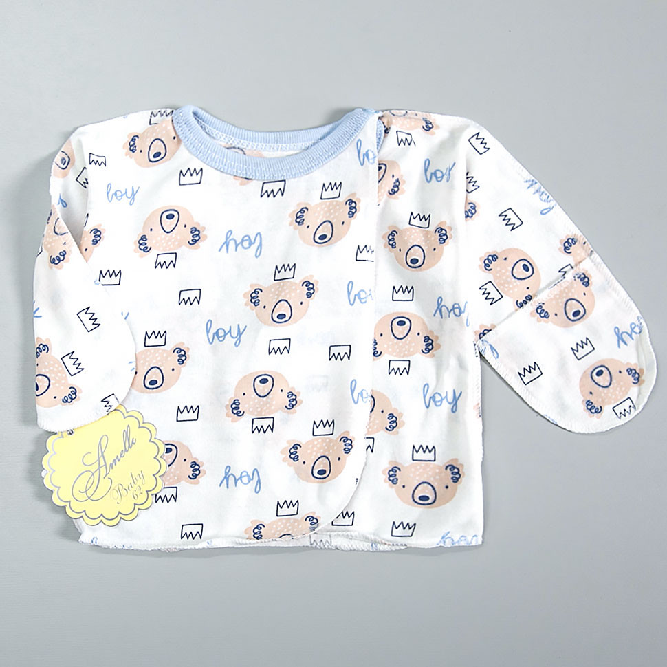 Хлопковая распашонка Boy фото 1 &mdash; MamaEmma.ru