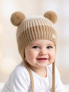 Детская шапочка для новорожденных однослойная вязаная фото 2 &mdash; МамаЭмма