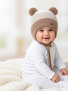 Детская шапочка для новорожденных однослойная вязаная фото 5 &mdash; МамаЭмма