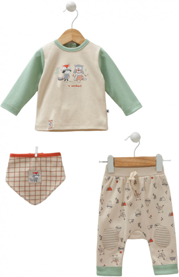 Комплект одежды для грудничков Caramell FUN, 3 предмета фото 1 &mdash; MamaEmma.ru