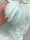 Комбинезон с кружевом и повязка LUX GIRL мятный фото 12 &mdash; MamaEmma.ru