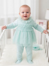 Комбинезон с кружевом и повязка LUX GIRL мятный фото 4 &mdash; MamaEmma.ru