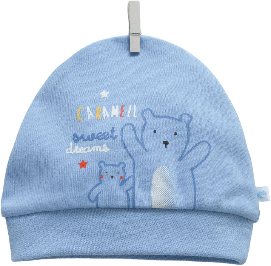 Шапочка хлопковая Bear Friends для мальчика фото 1 &mdash; МамаЭмма