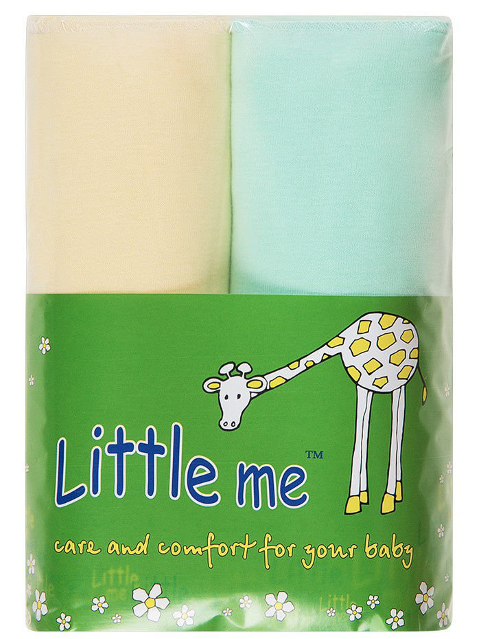 Пеленки трикотажные теплые с начесом Little Me 90x120 см, 2 штуки фото 1 &mdash; MamaEmma.ru