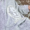 Комбинезон велюровый с ушками Kitten серый фото 2 &mdash; MamaEmma.ru