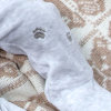 Комбинезон велюровый с ушками Kitten серый фото 3 &mdash; MamaEmma.ru