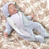 Комбинезон велюровый с ушками Kitten серый фото 4 &mdash; MamaEmma.ru