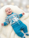 Вязаный шерстяной костюм детский Аляска фото 2 &mdash; MamaEmma.ru