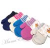 Вязаные бесшовные двойные варежки из мериноса фото 3 &mdash; MamaEmma.ru