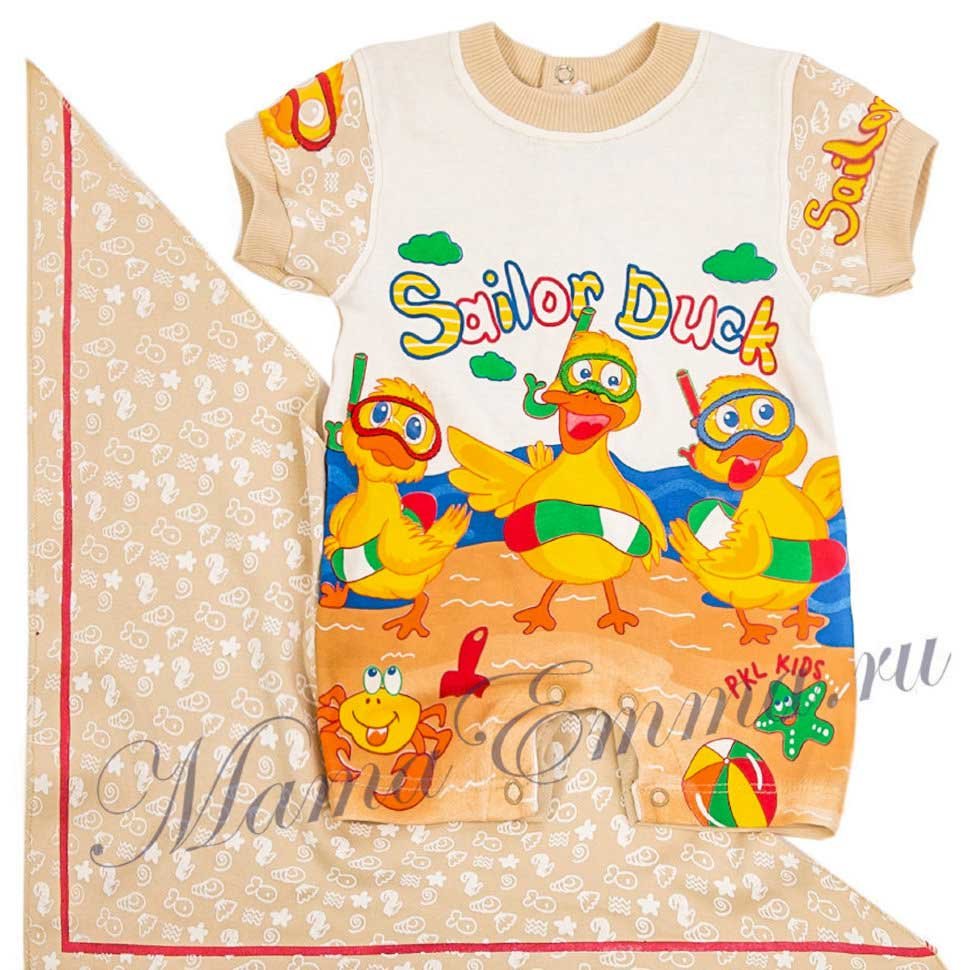 Летний песочник и бандана Sailor Duck фото 1 &mdash; МамаЭмма