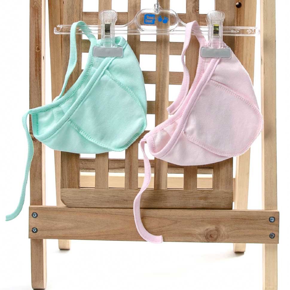 Комплект теплых чепчиков Трия швами наружу, футер фото 1 &mdash; МамаЭмма