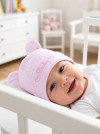 Ажурная шапочка для новорожденной малышки Baby, Карапузик фото 3 &mdash; MamaEmma.ru