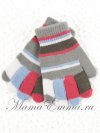 Перчатки VACSS "Калейдоскоп" светло-серые фото 1 &mdash; MamaEmma.ru