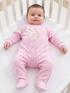 Комбинезон слип для новорожденных девочек нательный хлопковый фото 1 &mdash; MamaEmma.ru