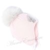 Зимняя вязаная шапка Trestelle Teddy (Италия) с меховым помпоном фото 2 &mdash; МамаЭмма