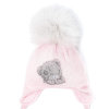 Зимняя вязаная шапка Trestelle Teddy (Италия) с меховым помпоном фото 1 &mdash; МамаЭмма
