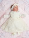 Платье на выписку для новорожденных Luxury Baby​, 3 предмета фото 1 &mdash; MamaEmma.ru