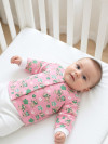 Тёплая кофточка для маленьких Котики, розовая фото 7 &mdash; МамаЭмма