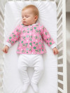 Тёплая кофточка для маленьких Котики, розовая фото 12 &mdash; МамаЭмма