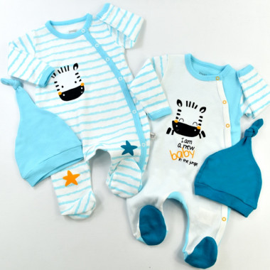 Комбинезоны для малыша с шапками Baby
